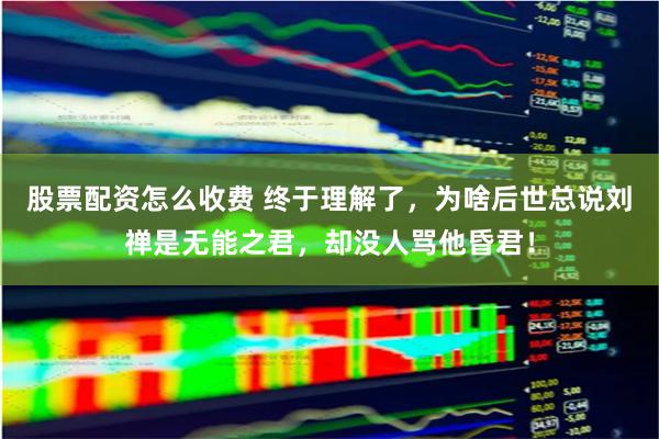 股票配资怎么收费 终于理解了，为啥后世总说刘禅是无能之君，却没人骂他昏君！