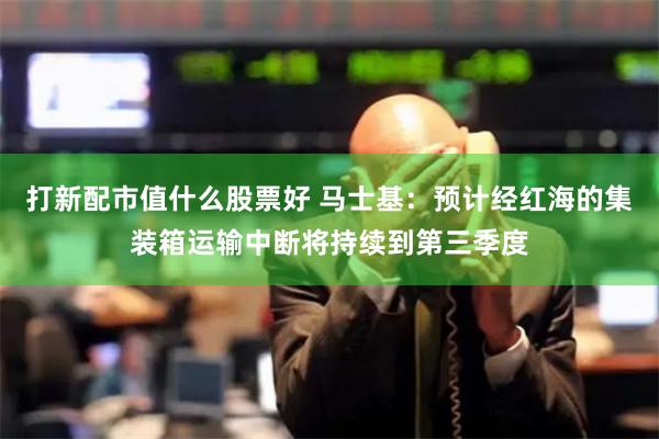 打新配市值什么股票好 马士基：预计经红海的集装箱运输中断将持续到第三季度