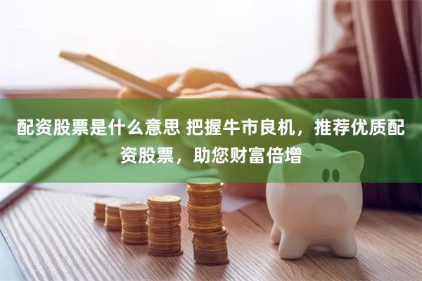 配资股票是什么意思 把握牛市良机，推荐优质配资股票，助您财富倍增